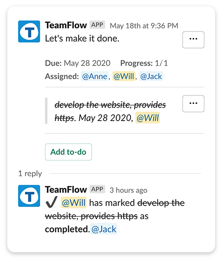 TeamFlow example